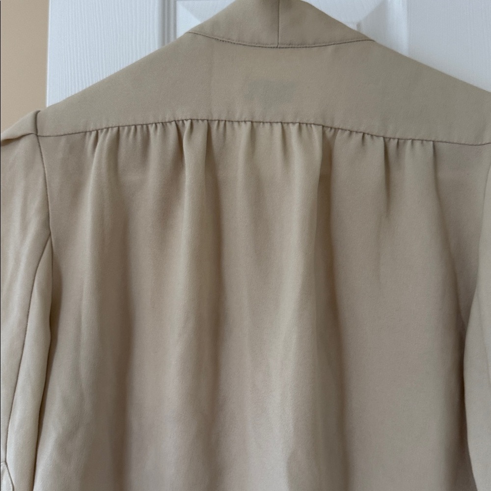 Mulberry Cream Blouse with Elegant Design - Picture 2 of 5